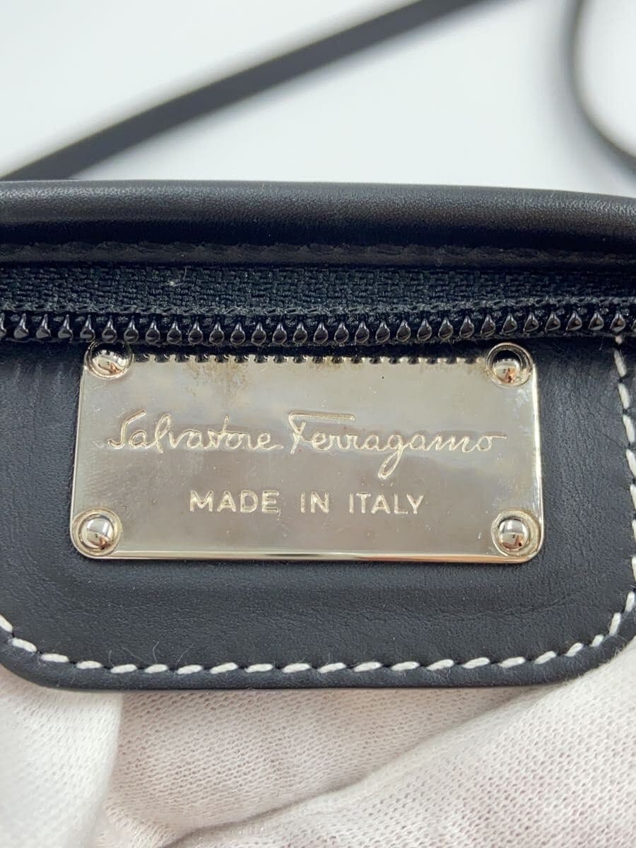 Salvatore Ferragamo Shoulder Bag PVC Brown All-over Print 5