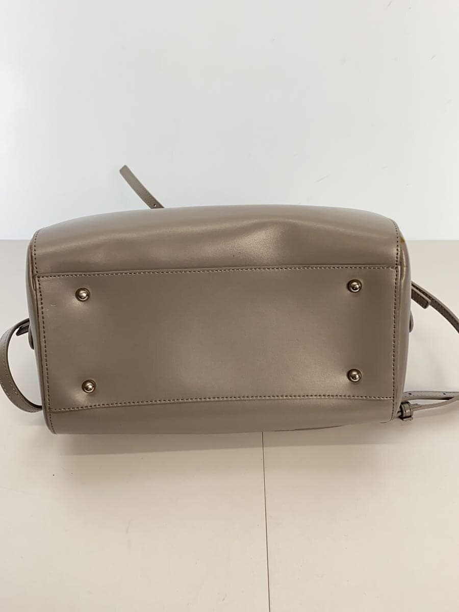 YAHKI Shoulder Bag Leather GRY 2-Way Bag Odor Considered 4