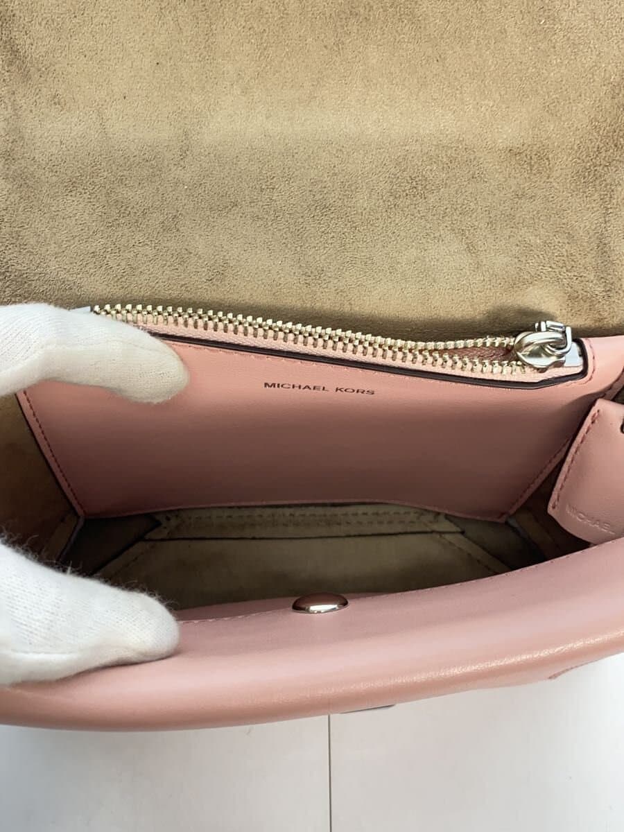 MICHAEL KORS Shoulder Bag Leather PNK 30S9S0EL2L With Wear 6