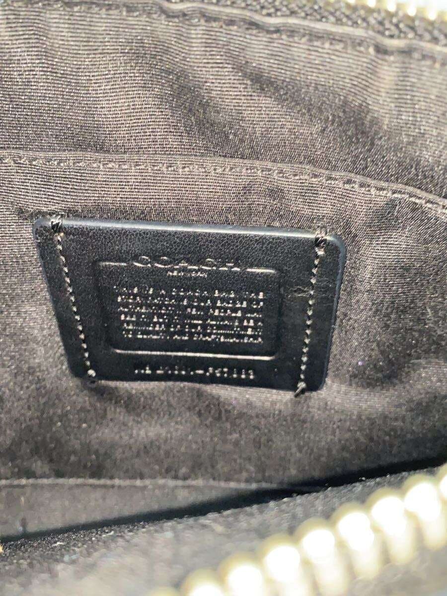 COACH Shoulder Bag PVC BLK Floral F57883 L1681 5