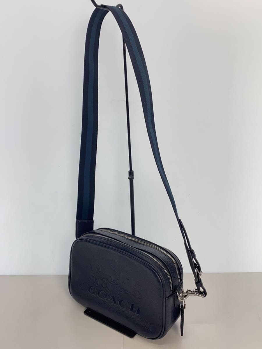 COACH Shoulder Bag_All Leather Leather Navy 75818 2