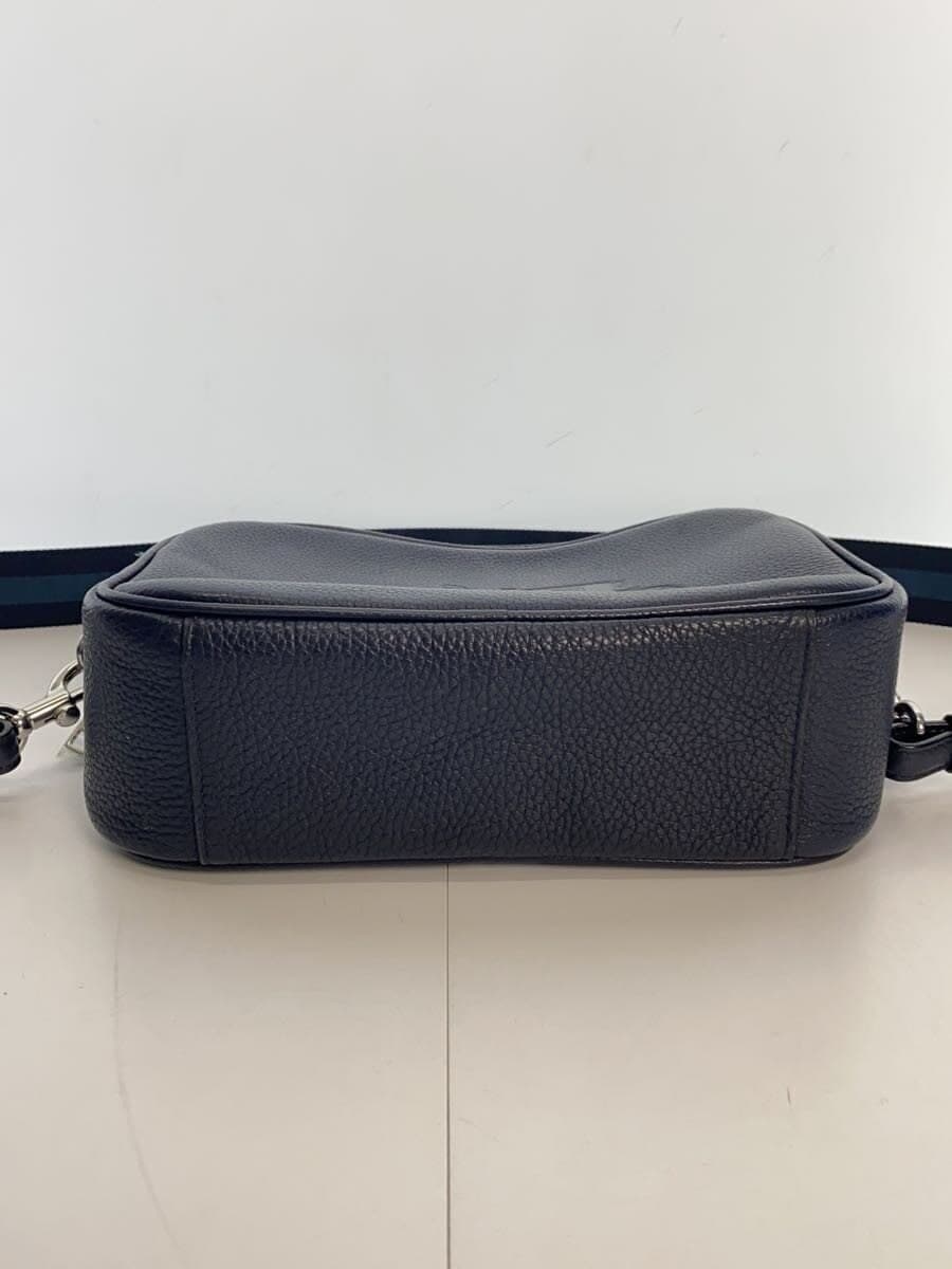 COACH Shoulder Bag_All Leather Leather Navy 75818 4