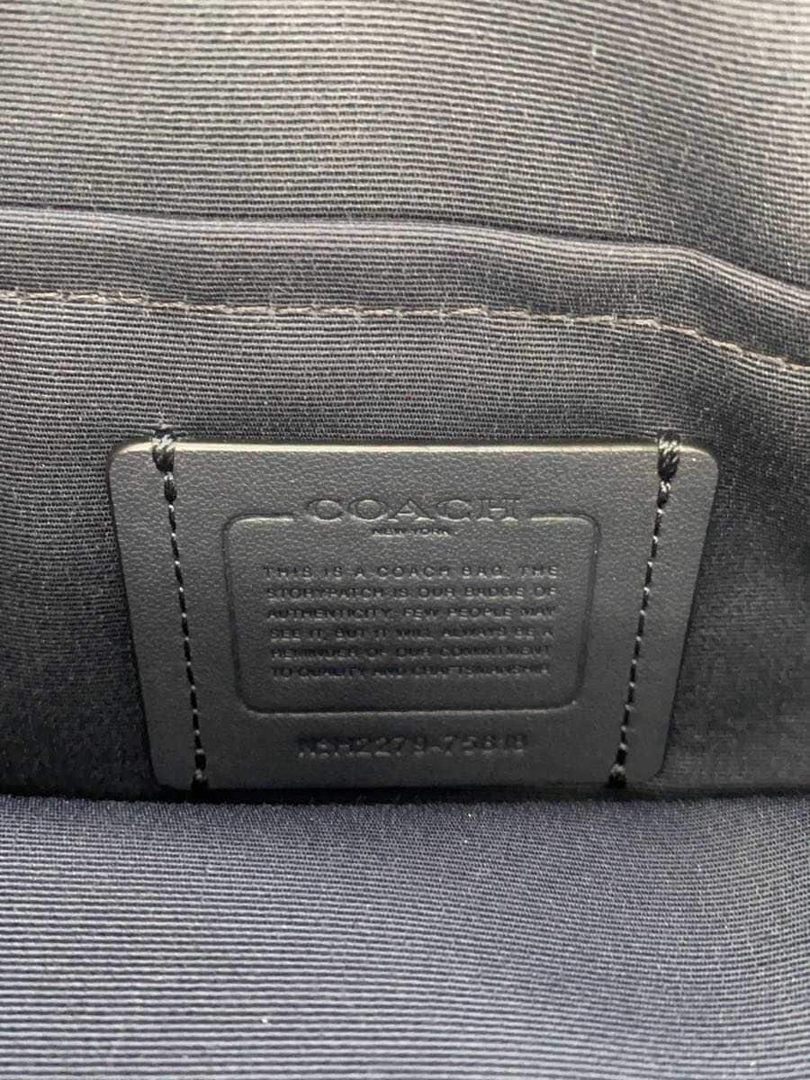 COACH Shoulder Bag_All Leather Leather Navy 75818 5