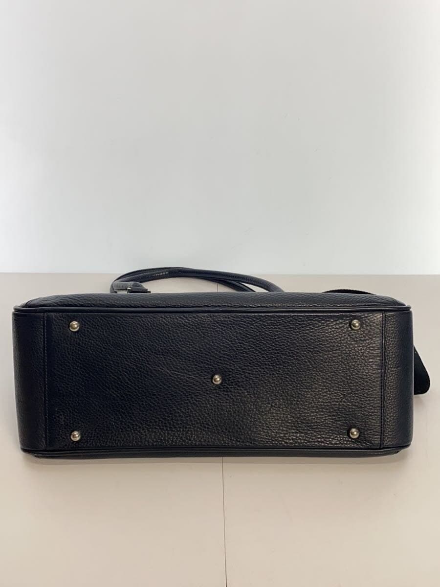 PELLE MORBIDA Tote Bag Leather Navy 4