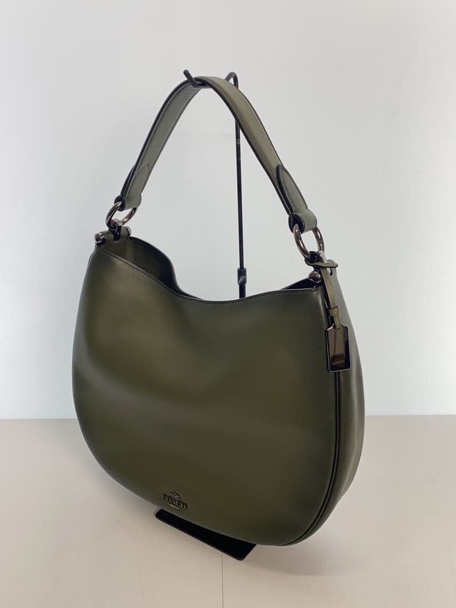 COACH Shoulder Bag Leather KHK 37905 2