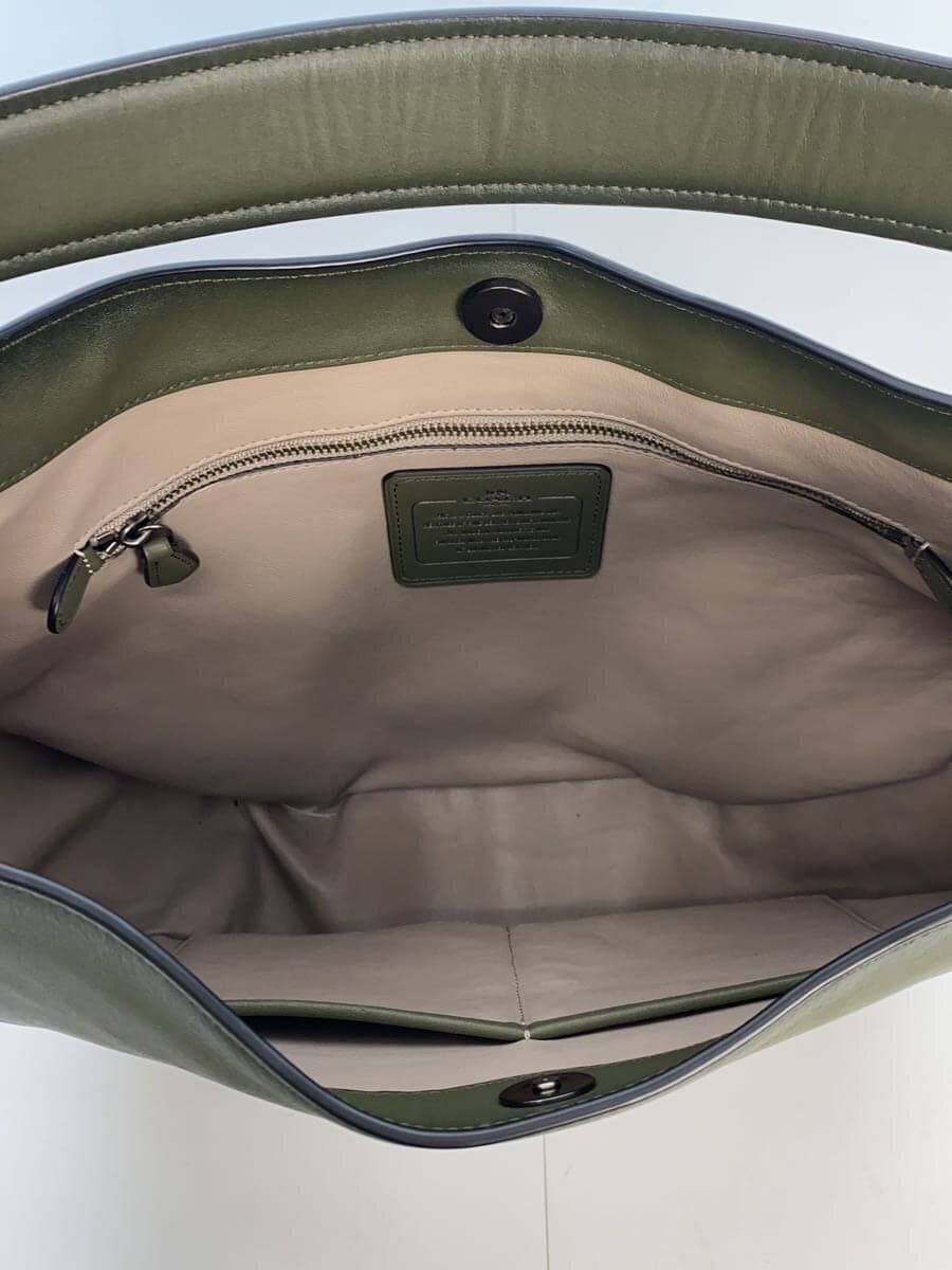 COACH Shoulder Bag Leather KHK 37905 6