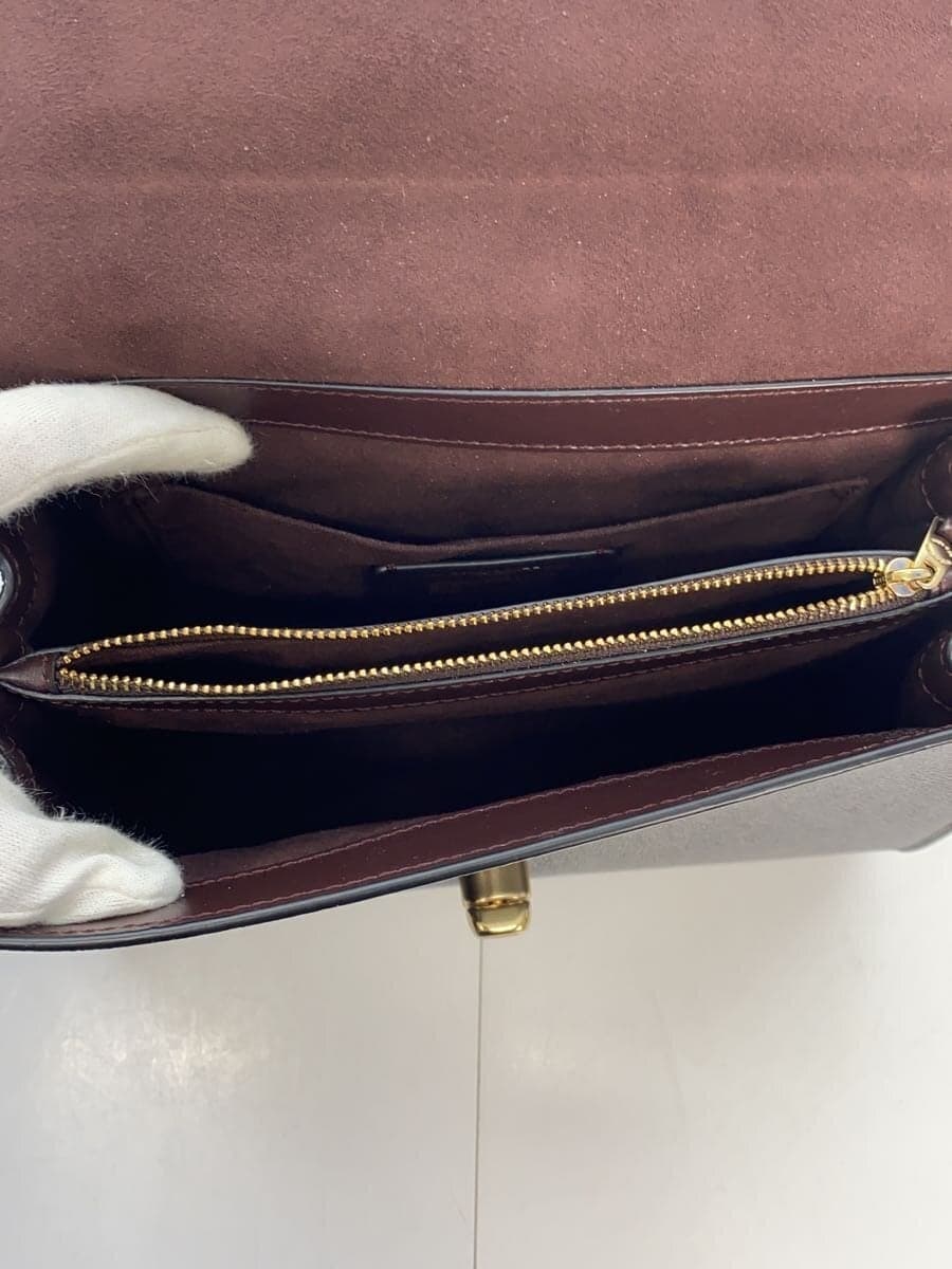 COACH handbag leather black F76618 missing shoulder strap 6