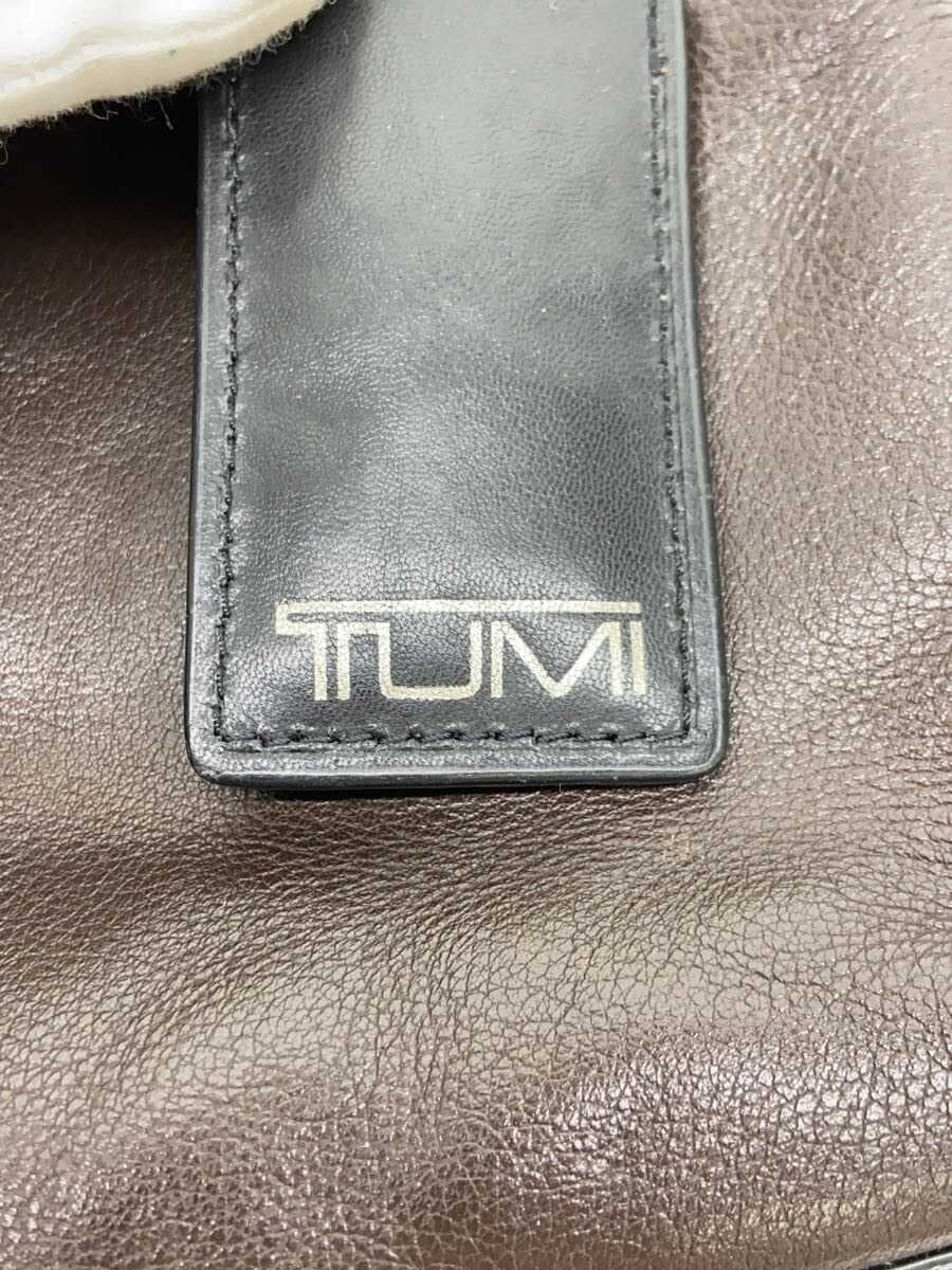 TUMI Briefcase Leather BRW Solid 5