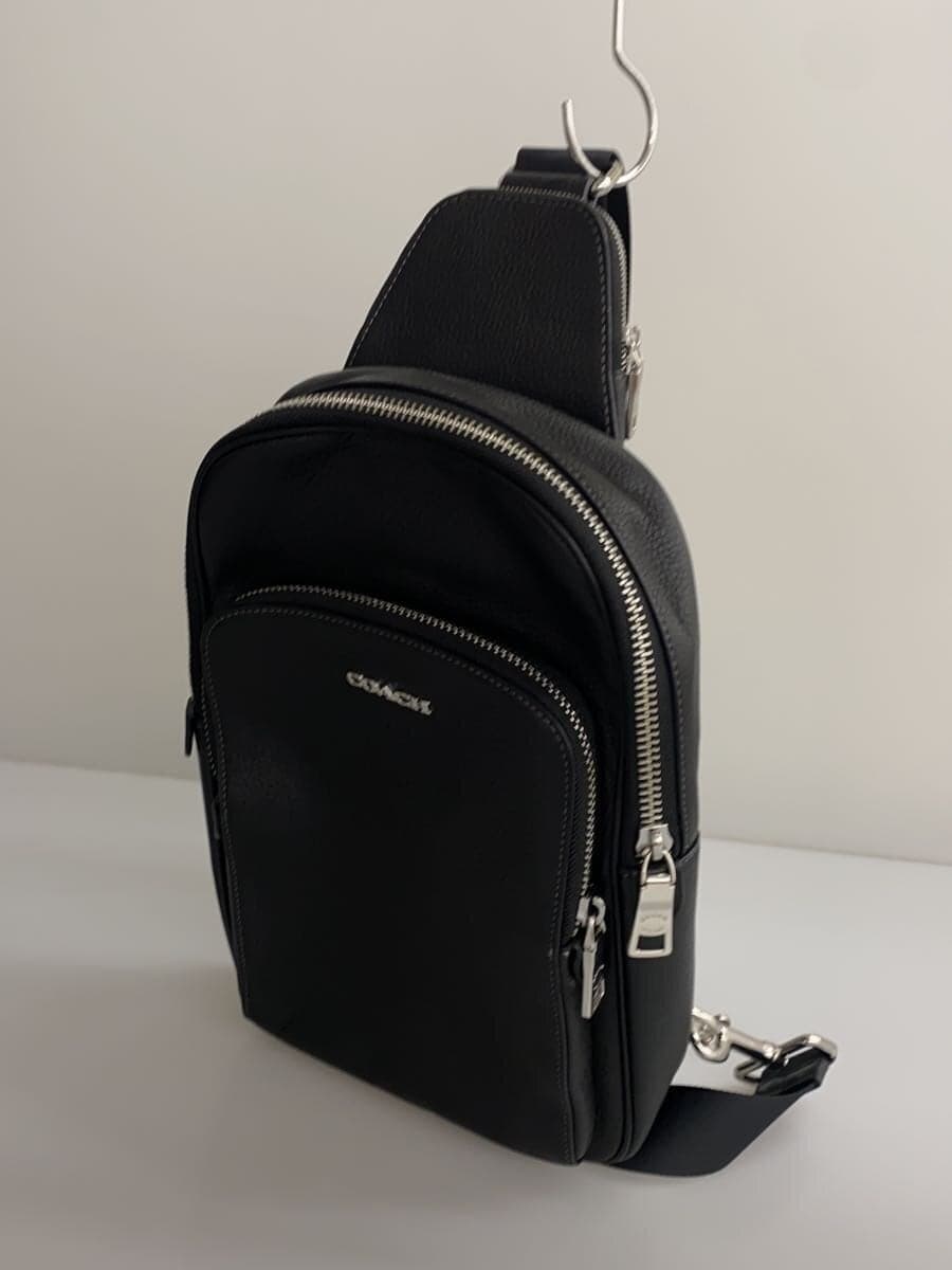 COACH Shoulder Bag Leather BLK CQ669 2