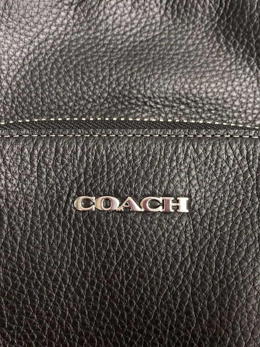 COACH Shoulder Bag Leather BLK CQ669 5