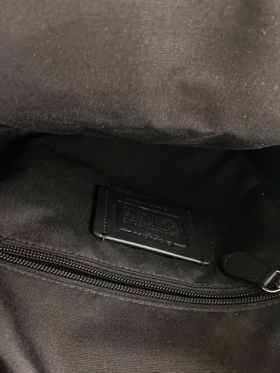 COACH Shoulder Bag Leather BLK CQ669 6