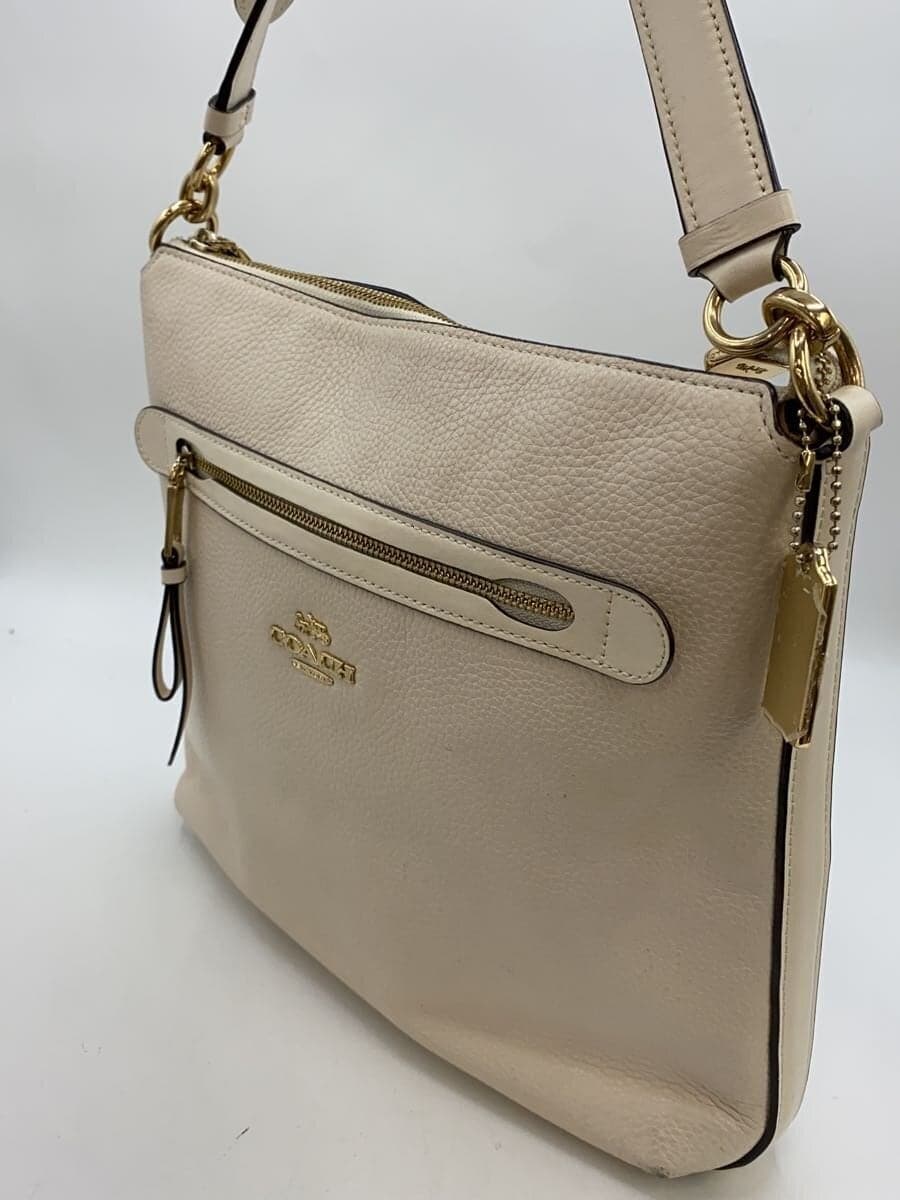 COACH Shoulder Bag -- White Solid Color F34823 2