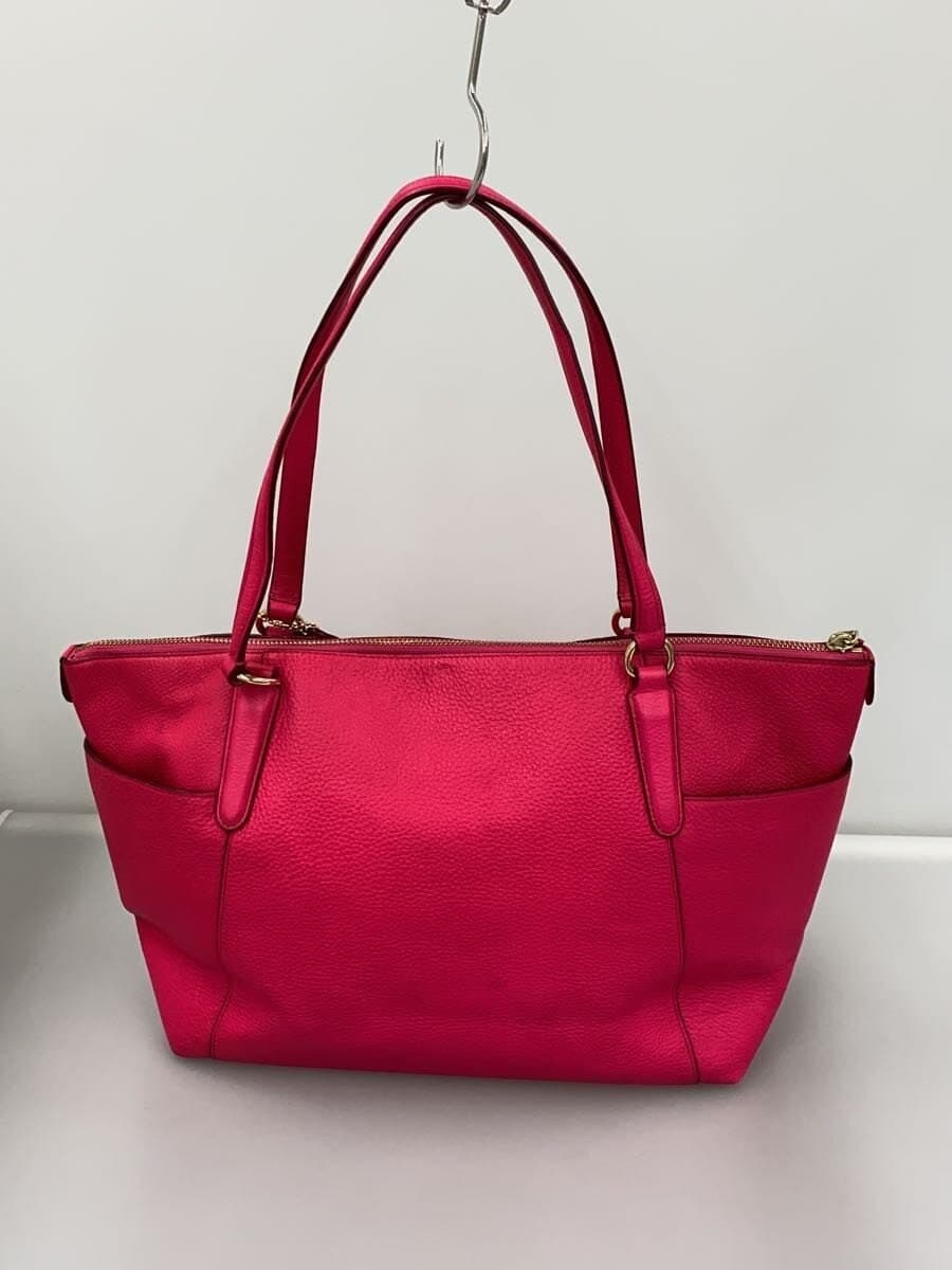 COACH Tote Bag PNK Solid 3