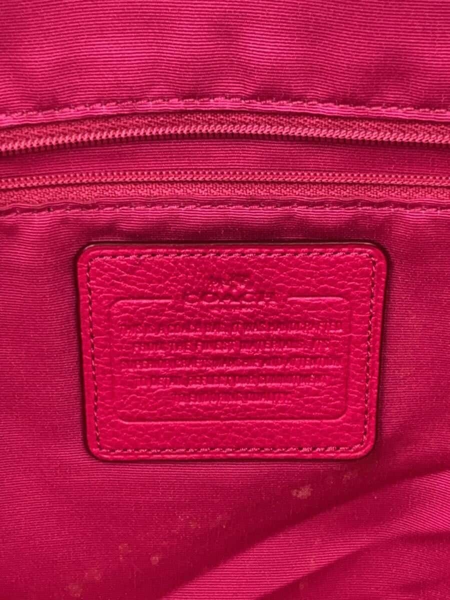 COACH Tote Bag PNK Solid 5