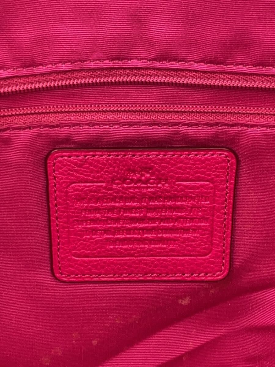 COACH Tote Bag PNK Solid 5