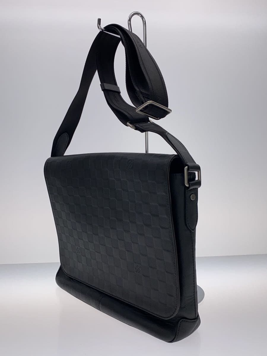 LOUIS VUITTON District MM_ Damier Améthyste Leather BLK N41284 2