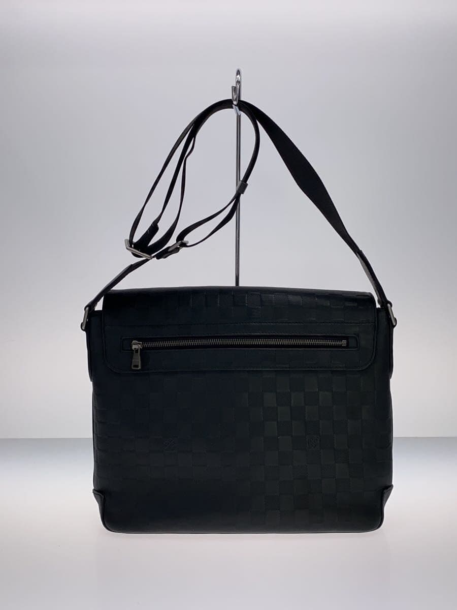 LOUIS VUITTON District MM_ Damier Améthyste Leather BLK N41284 3