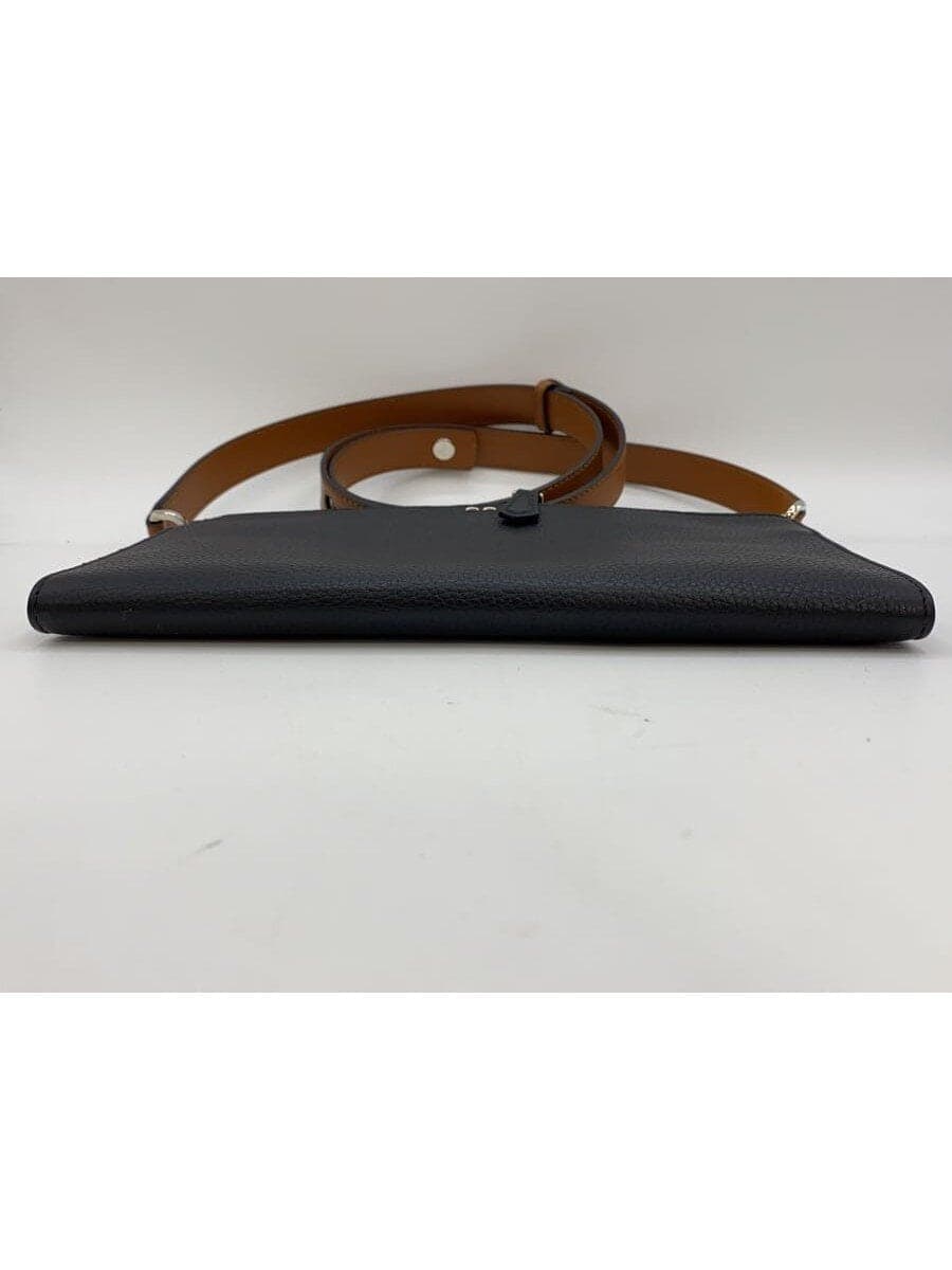 FENDI Shoulder Bag Leather Black 7M0255 4