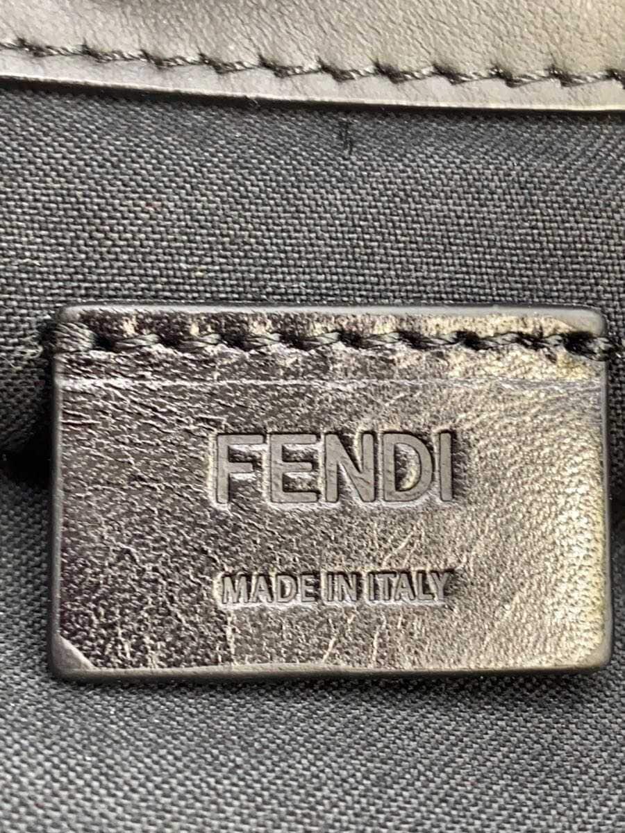 FENDI Shoulder Bag Leather Black 7M0255 5
