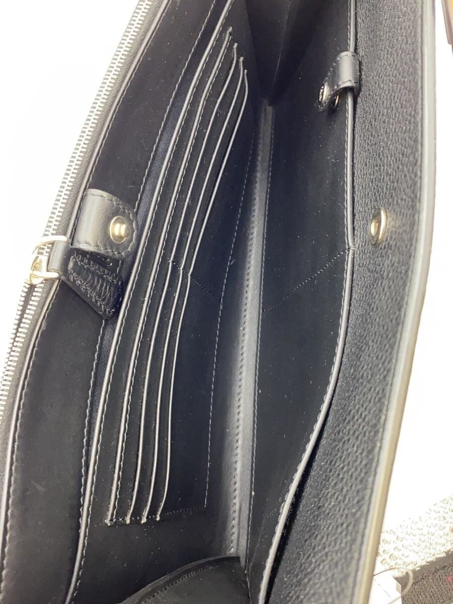 FENDI Shoulder Bag Leather Black 7M0255 6