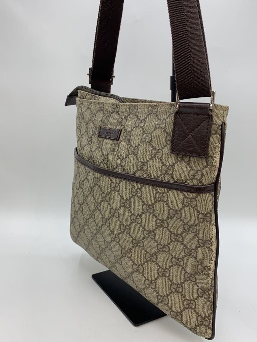 GUCCI Shoulder Bag_GG Plus PVC BRW 141626 2