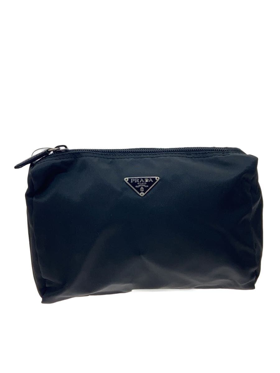 PRADA Pouch Nylon BLK Solid