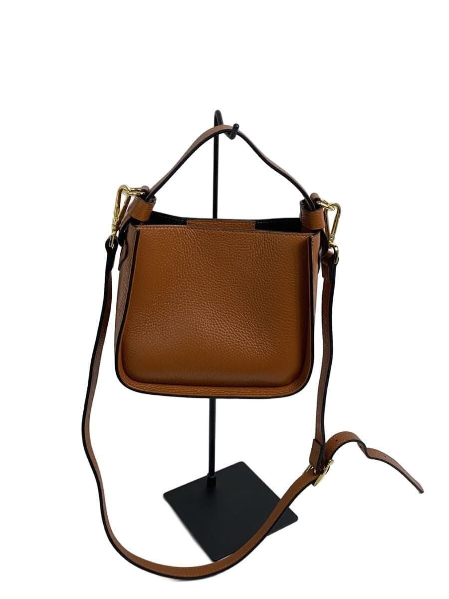 allureville Shoulder Bag Leather BRW Solid
