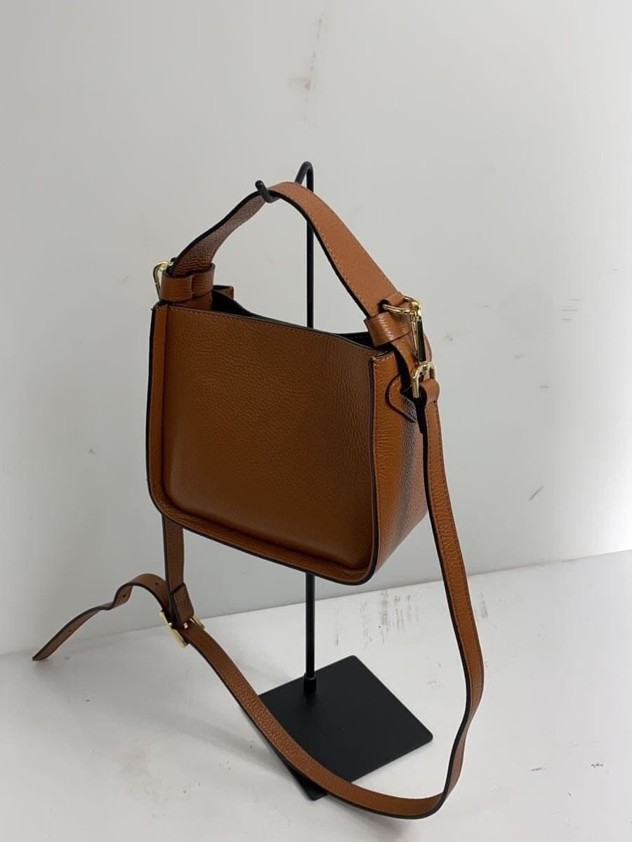 allureville Shoulder Bag Leather BRW Solid 2