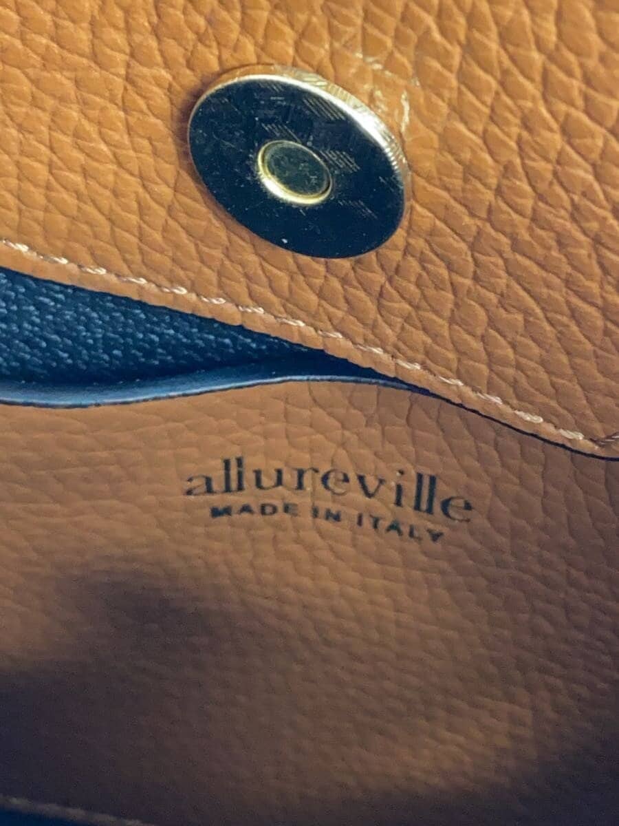 allureville Shoulder Bag Leather BRW Solid 5