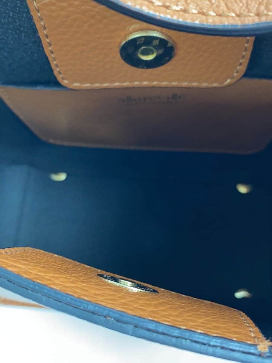 allureville Shoulder Bag Leather BRW Solid 6