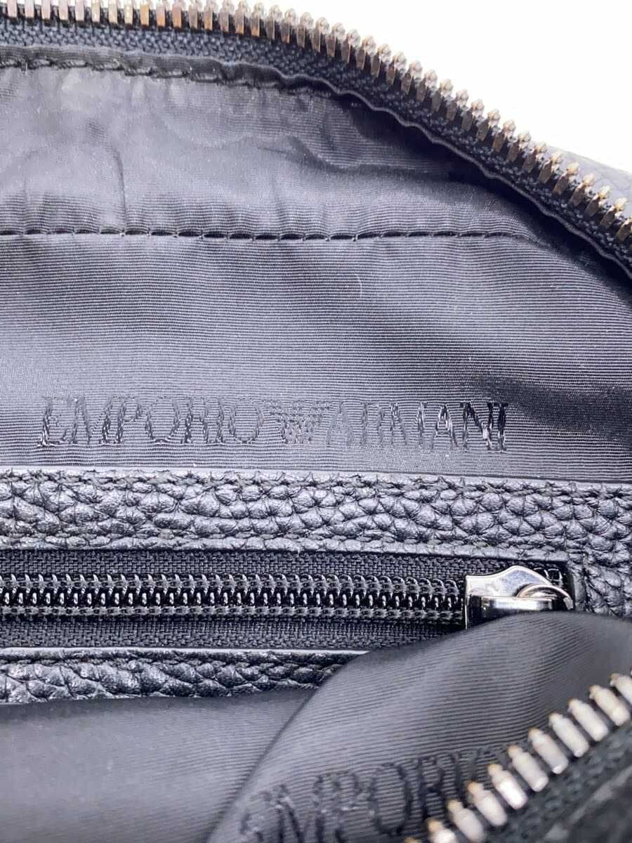 EMPORIO ARMANI Shoulder Bag Leather Black 5