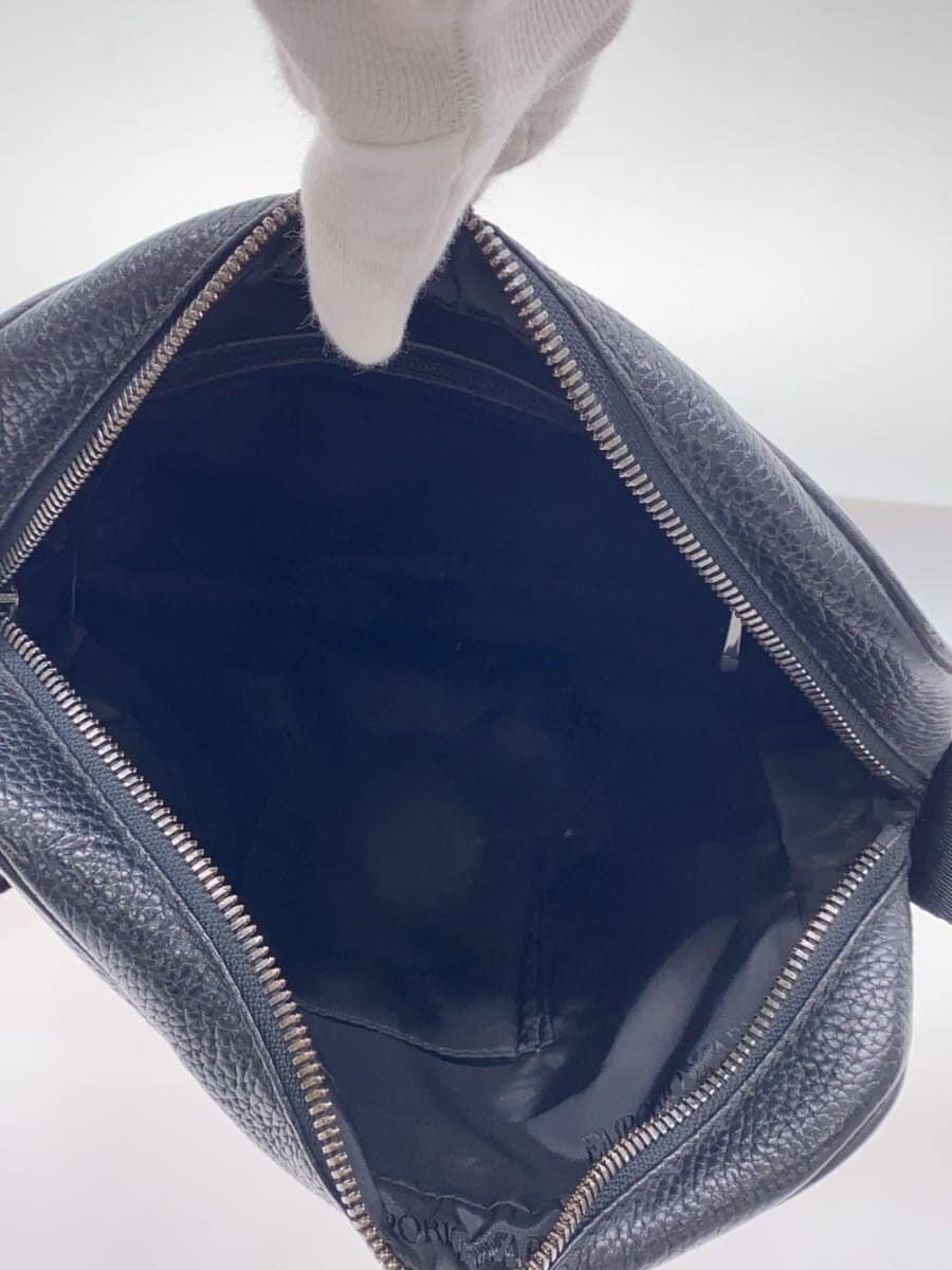 EMPORIO ARMANI Shoulder Bag Leather Black 6