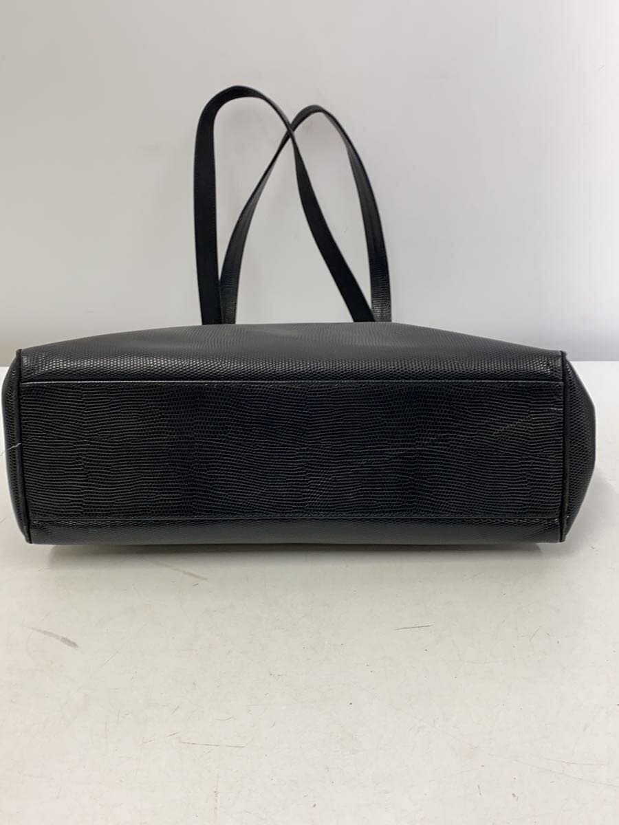 Salvatore Ferragamo Tote Bag Leather BLK 4