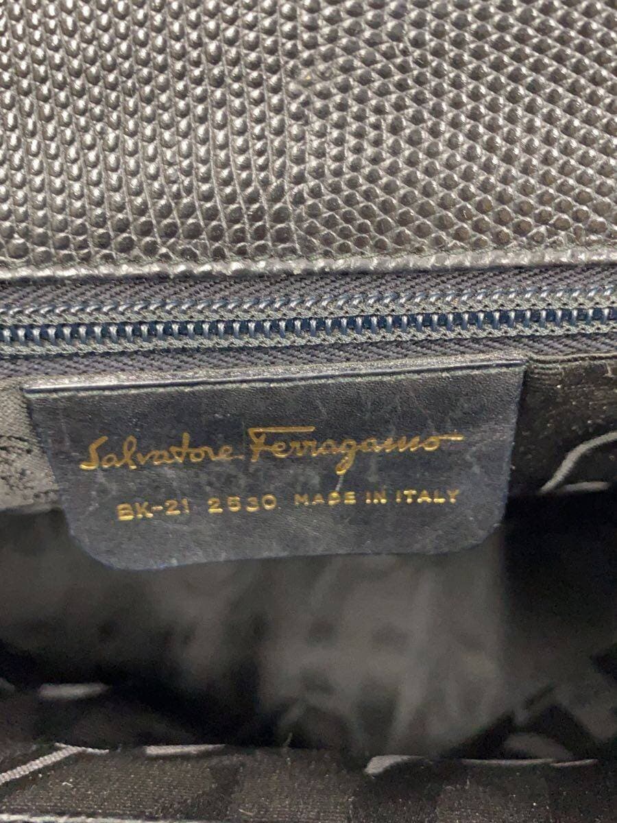 Salvatore Ferragamo Tote Bag Leather BLK 5