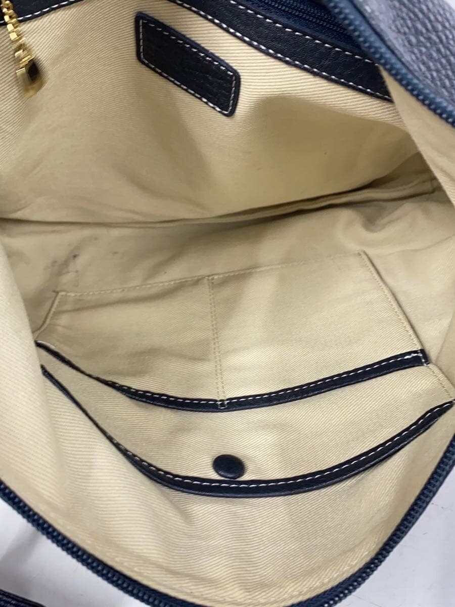 Kitamura Shoulder Bag Leather NVY 6