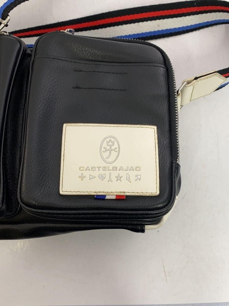 CASTELBAJAC Shoulder Bag Leather BLK 5