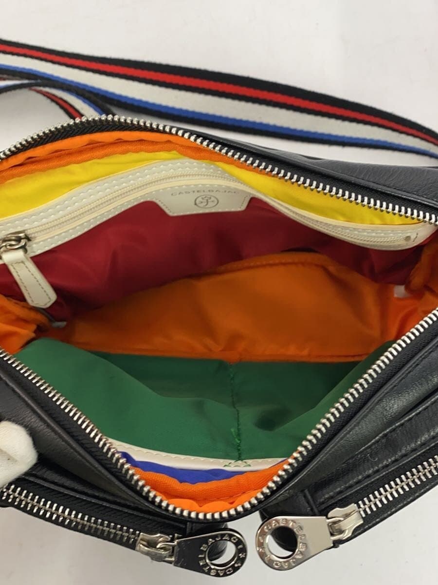 CASTELBAJAC Shoulder Bag Leather BLK 6