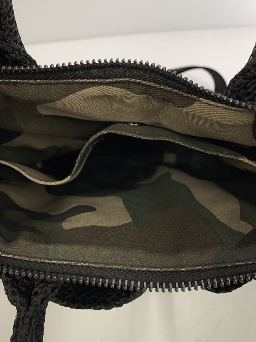 HYDROGEN Mesh 2-Way Handbag Shoulder Bag Black 6