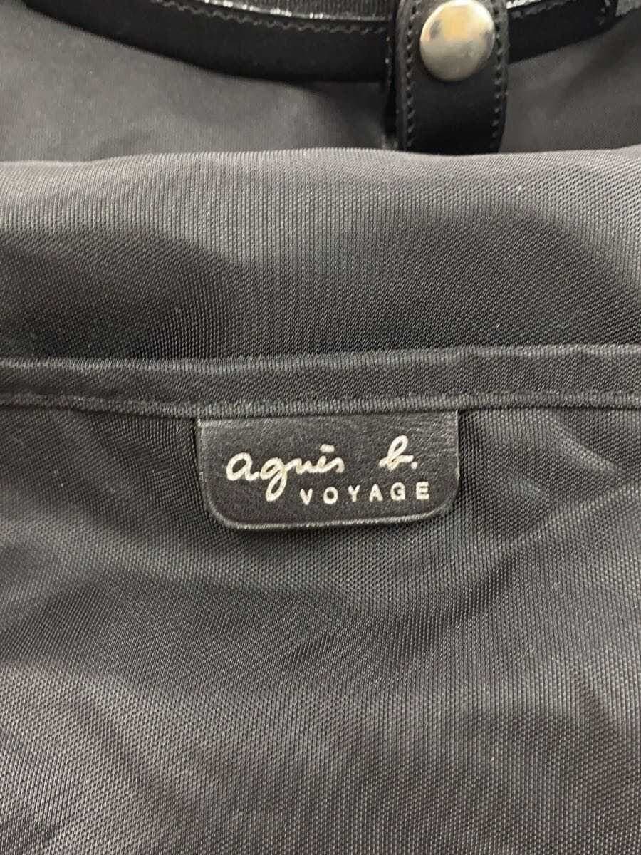 agnes b. Boston bag PVC BLK 5