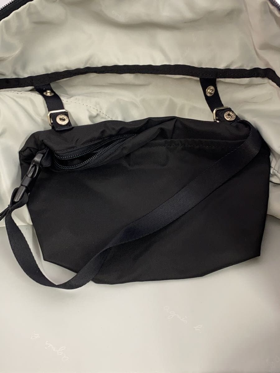 agnes b. Boston bag PVC BLK 8