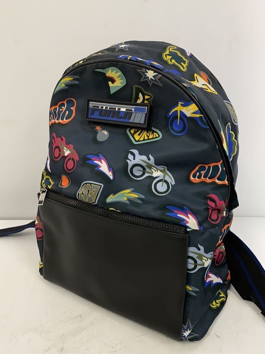 FURLA Backpack -- NVY Allover Pattern 2