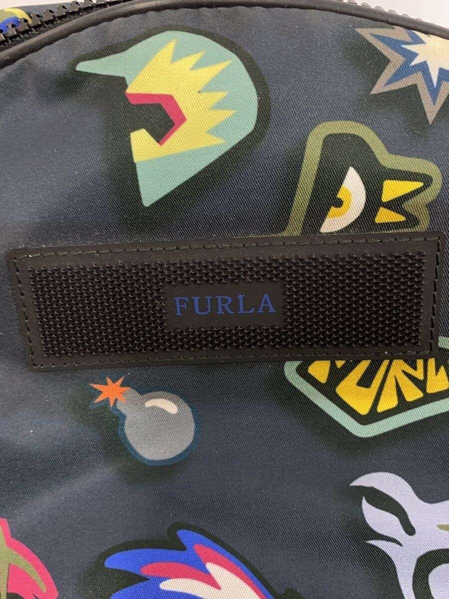 FURLA Backpack -- NVY Allover Pattern 9