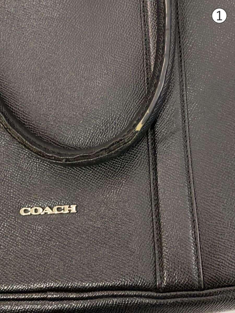 COACH Perry Slim Brief Leather BLK F59057 7