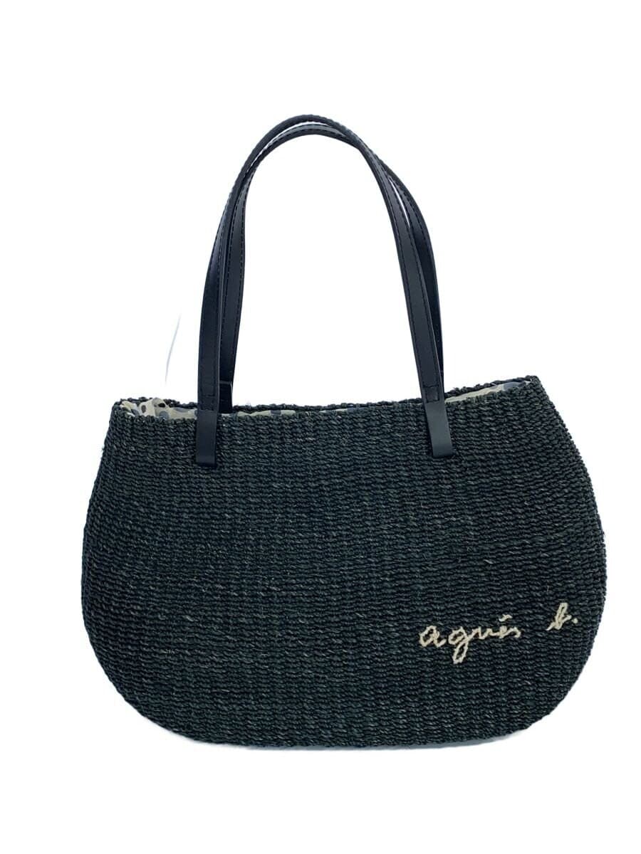 agnes b. Basket Bag Tote Bag BLK Solid