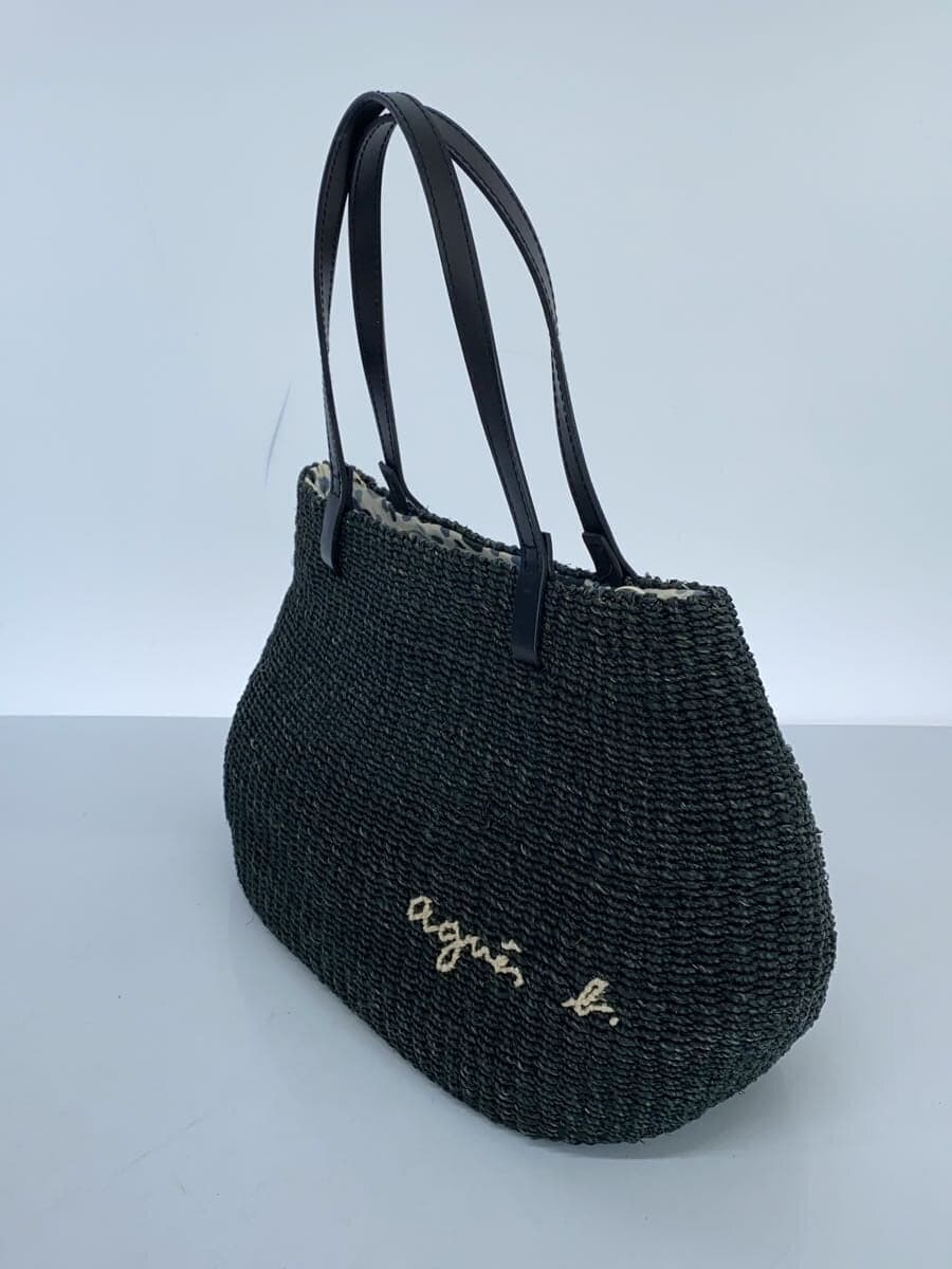 agnes b. Basket Bag Tote Bag BLK Solid 2