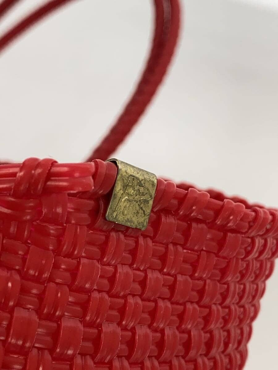 Letra Basket Bag RED Border Stripe 5