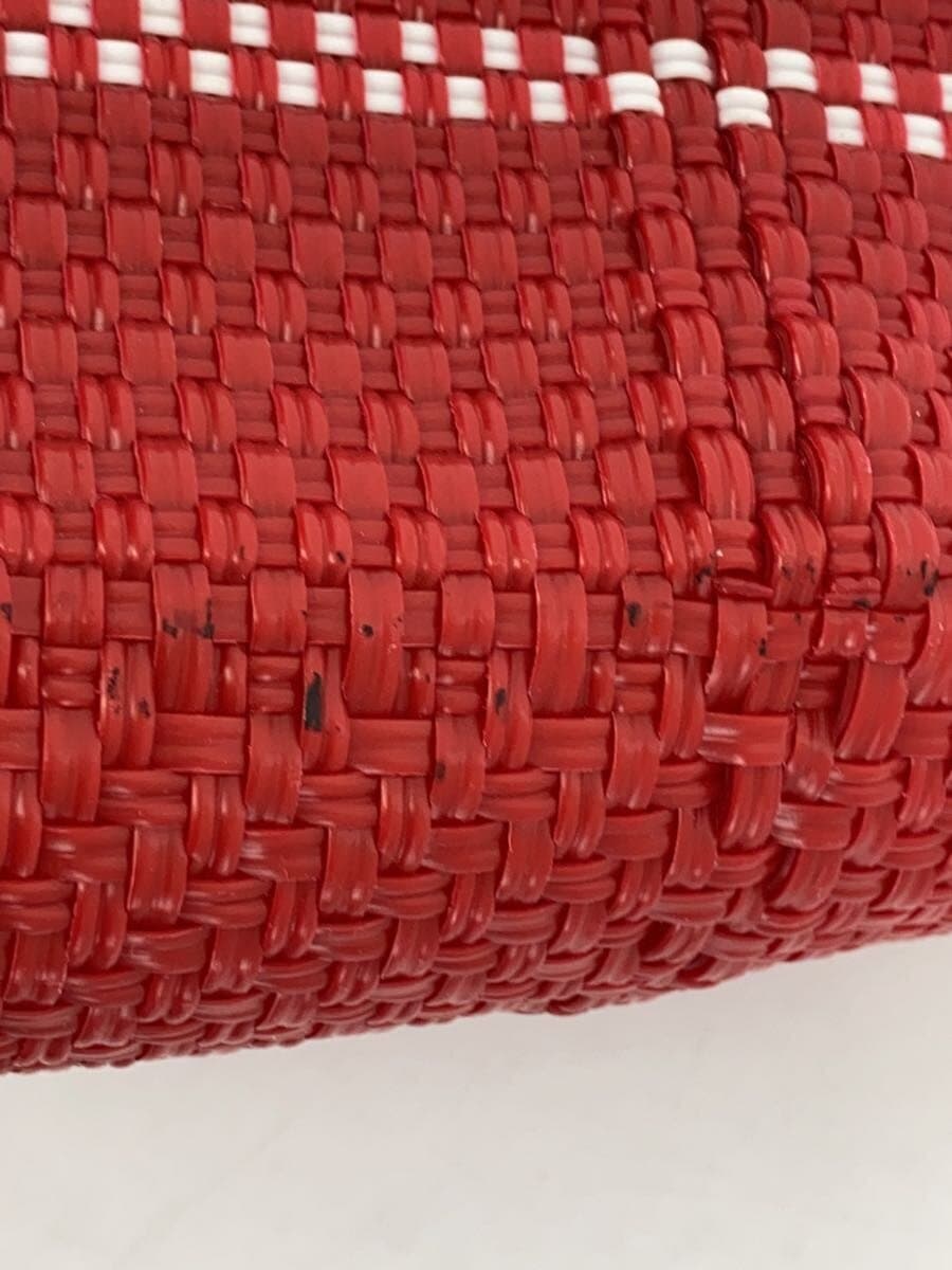 Letra Basket Bag RED Border Stripe 7