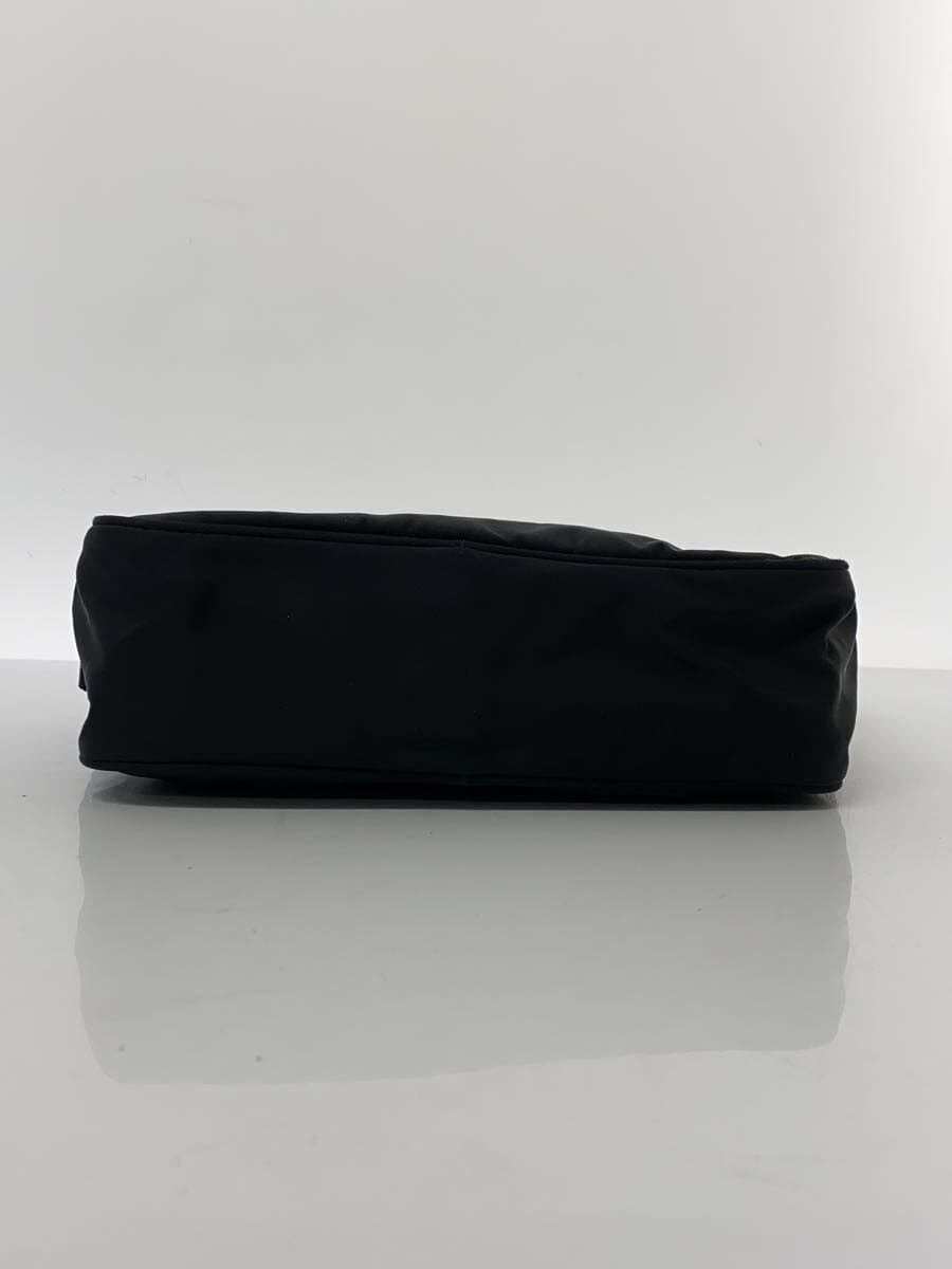 PRADA Shoulder Bag Triangle Plate Nylon BLK Solid 4