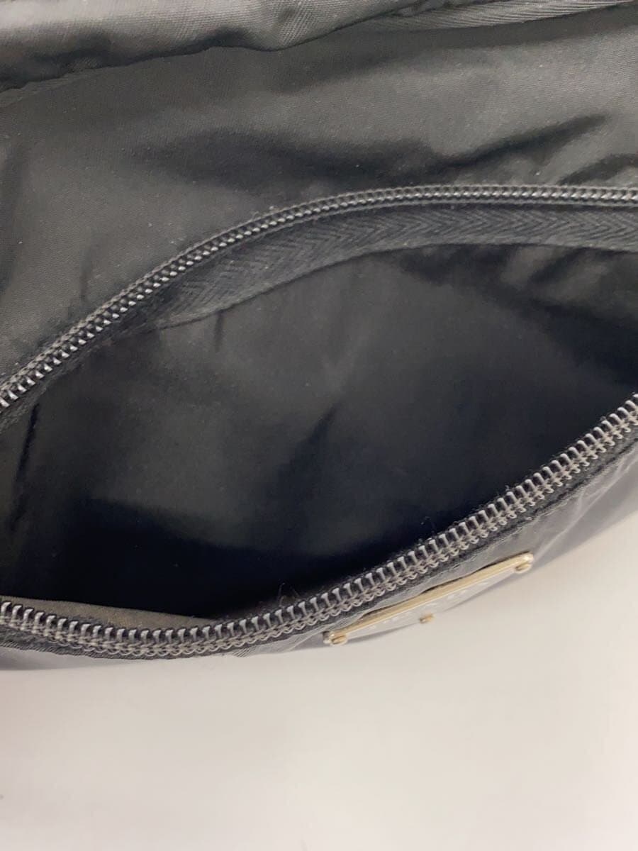 PRADA Shoulder Bag Triangle Plate Nylon BLK Solid 7