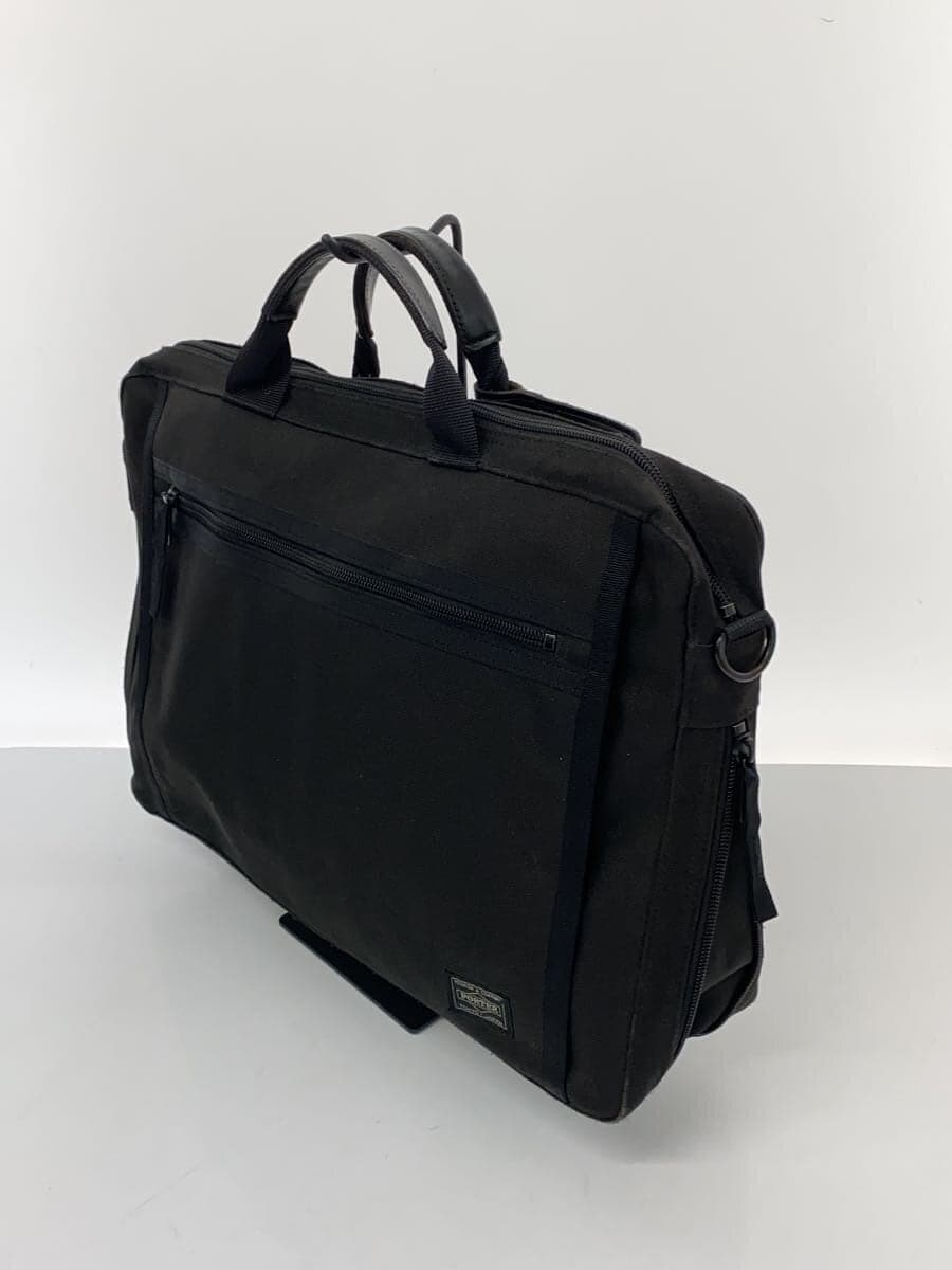 PORTER Briefcase Handbag BLK Solid Shoulder Missing Part 2